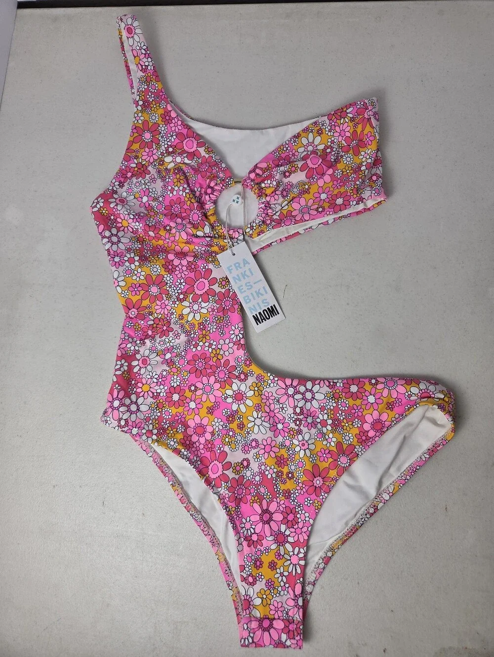 NWT Frankies Bikinis x Naomi Osaka Seraphina One Piece Swimsuit Sweet Pea Small